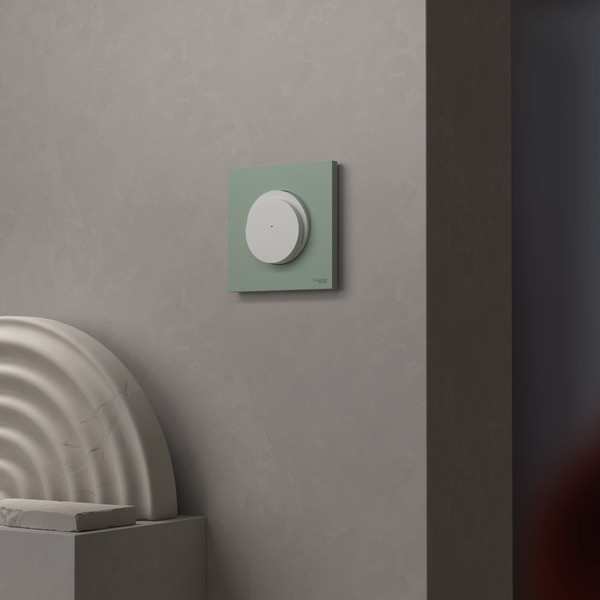 Schneider - Odace 2025 - plaque de finition 1 poste - Vert jade - Réf : S903702