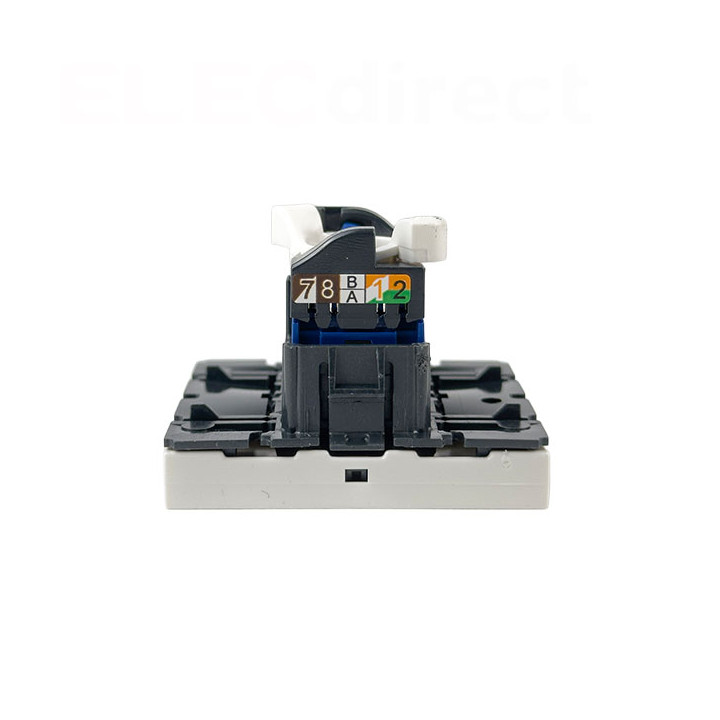 Legrand - Prise RJ45 Cat. 6 FTP - 2 Modules - Blanc - Mosaic - Réf : 076565