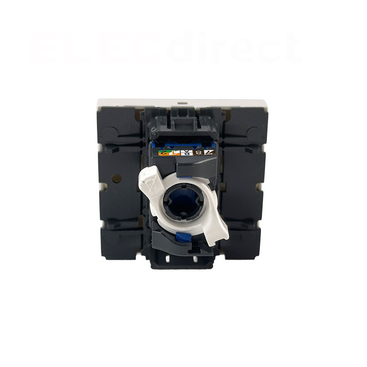 Legrand - Prise RJ45 Cat. 6 FTP - 2 Modules - Blanc - Mosaic - Réf : 076565