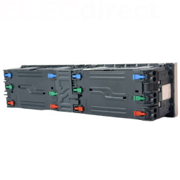 Legrand - Quadruple prise de courant 2P+T - Raccordement latéral - 8 Modules - Surface - Blanc - Mosaic Link - Réf : 077144L