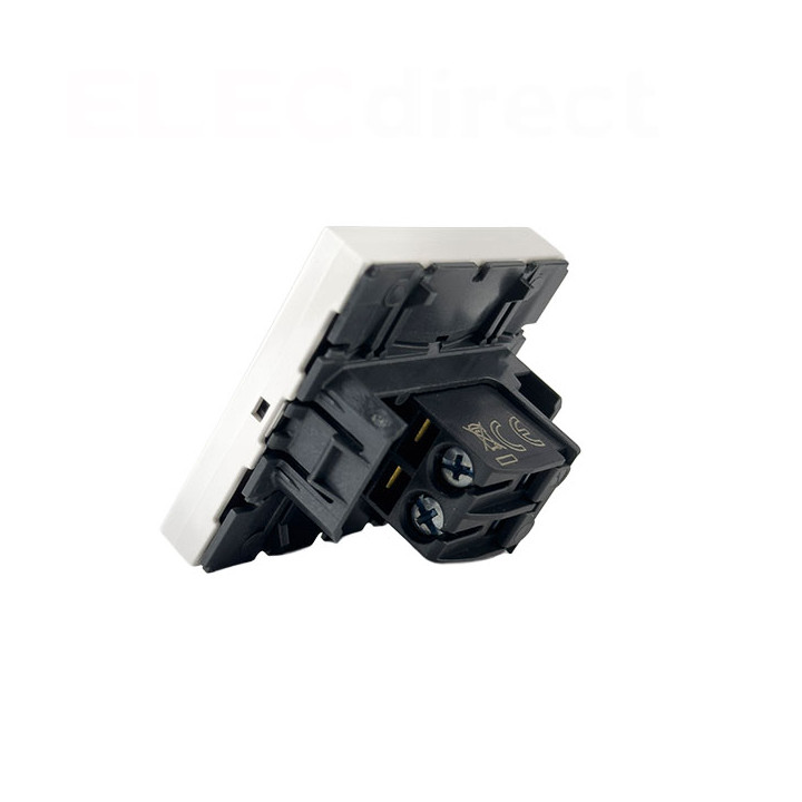 Legrand - Prise Haut-parleur - 2 modules - Blanc - Mosaic - Réf : 078751