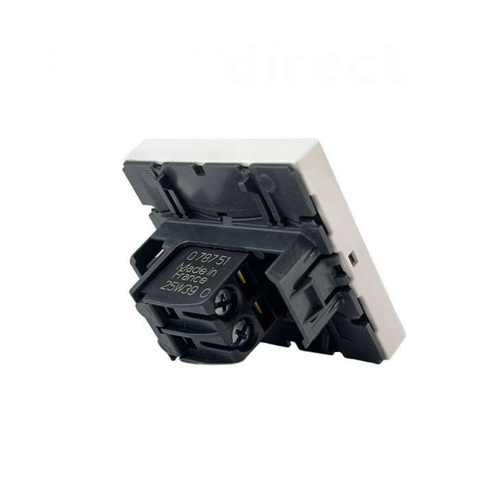 Legrand - Prise Haut-parleur - 2 modules - Blanc - Mosaic - Réf : 078751