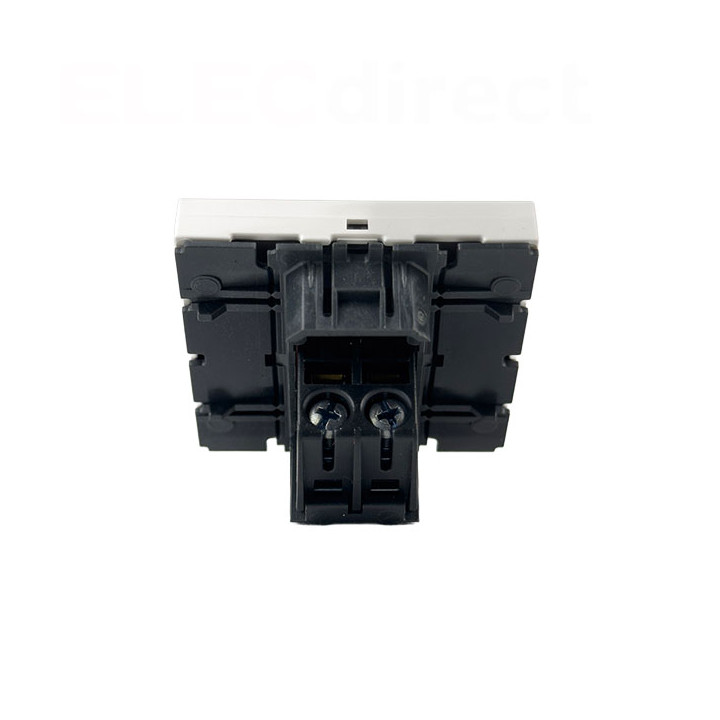 Legrand - Prise Haut-parleur - 2 modules - Blanc - Mosaic - Réf : 078751