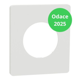 Schneider - Odace Architecte 2025 - plaque de finition 1 poste - Blanc craie - Réf : S920802