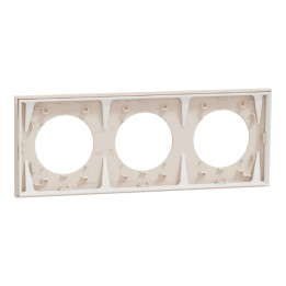 Schneider - Odace 2025 - plaque de finition 3 postes - Beige sable - Réf : S902706