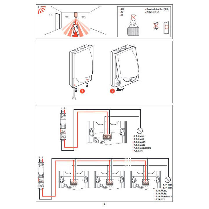 Legrand - Détecteur de mouvement PIR 140° portée 8m IP41 - Mural - Blanc - saillie - 048945