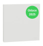 Schneider - Odace Intégral 2025 - Enjoliveur et plaque pour va et vient ou poussoir - Blanc craie - Réf : S929221