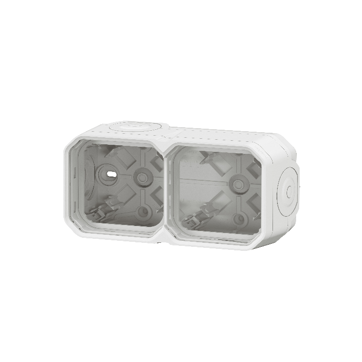 Legrand - Plexo L - Boîtier saillie étanche composable - 2 postes - horizontal/vertical - blanc - Réf : 069690L