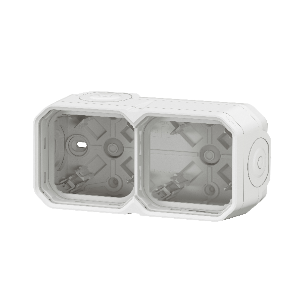 Legrand - Plexo L - Boîtier saillie étanche composable - 2 postes - horizontal/vertical - blanc - Réf : 069690L