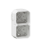 Legrand - Plexo L - Boîtier saillie étanche composable - 2 postes - horizontal/vertical - blanc - Réf : 069690L