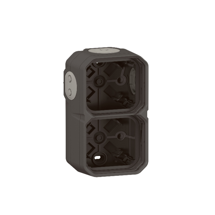 Legrand - Plexo L - Boîtier saillie étanche composable - 2 postes - horizontal/vertical - anthracite - Réf : 069602L