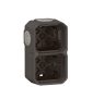 Legrand - Plexo L - Boîtier saillie étanche composable - 2 postes - horizontal/vertical - anthracite - Réf : 069602L