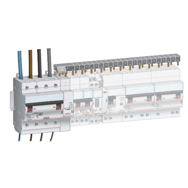 Legrand - Module de raccordement par peigne produit tête de groupe 4P + Peigne HX3 - 406301+405201