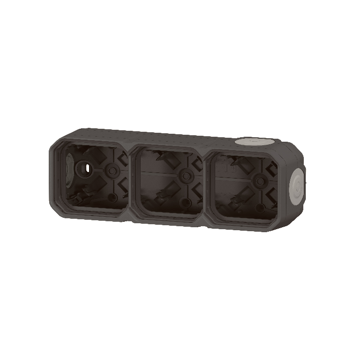 Legrand - Plexo L - Boîtier saillie étanche composable - 3 postes - horizontal/vertical - anthracite - Réf : 069603L
