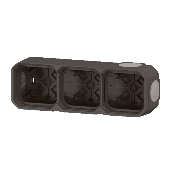 Legrand - Plexo L - Boîtier saillie étanche composable - 3 postes - horizontal/vertical - anthracite - Réf : 069603L