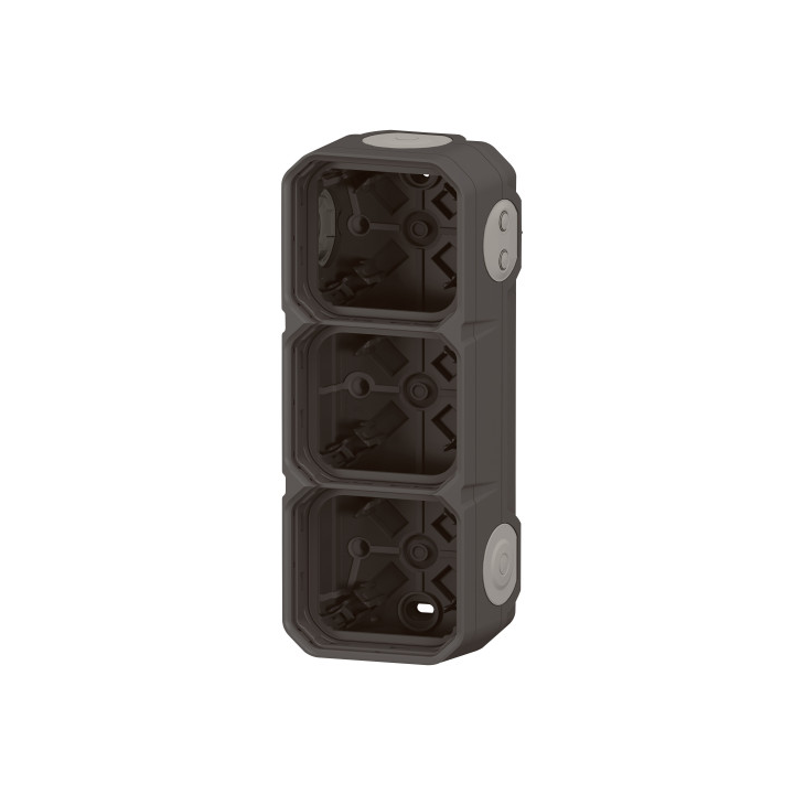 Legrand - Plexo L - Boîtier saillie étanche composable - 3 postes - horizontal/vertical - anthracite - Réf : 069603L