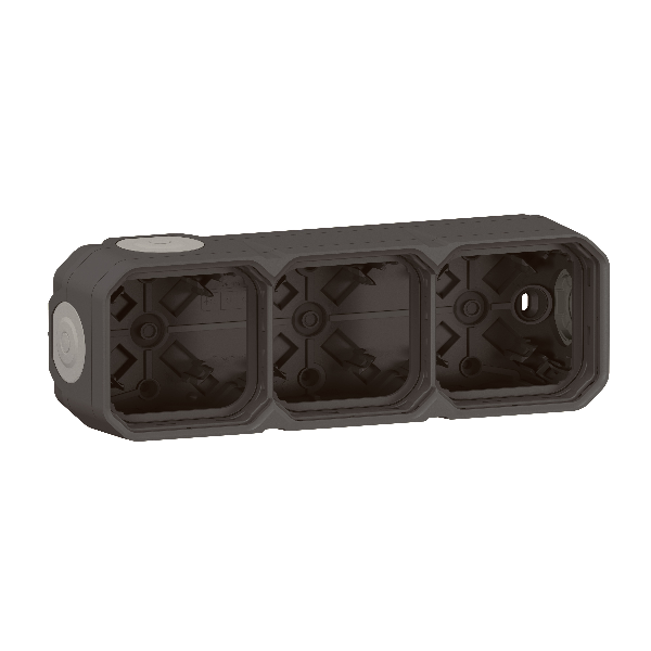 Legrand - Plexo L - Boîtier saillie étanche composable - 3 postes - horizontal/vertical - anthracite - Réf : 069603L
