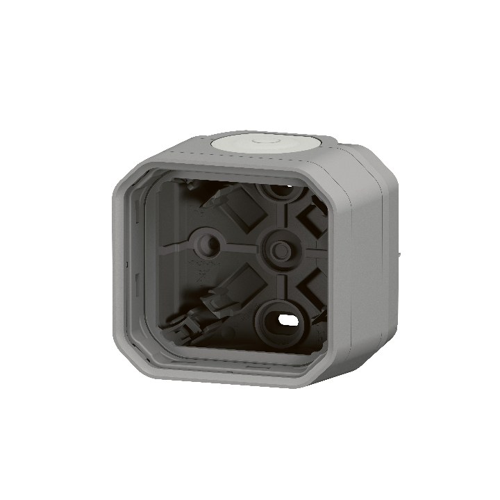Legrand - Plexo L - Boîtier saillie étanche composable - 1 poste - gris - Réf : 069651L
