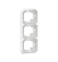 Legrand - Plexo L - Support plaque étanche - Encastré - 3 postes - Horizontal ou vertical - Blanc - Réf : 069698L