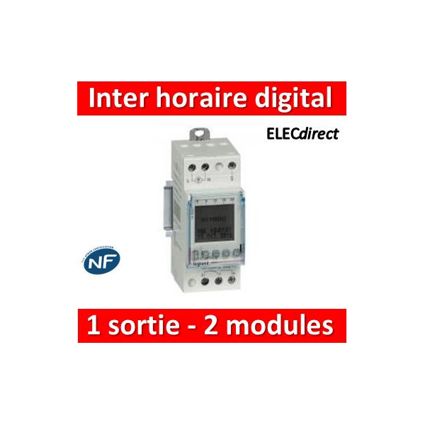 Inter horraire/Horloge Legrand - ELECdirect Vente Matériel Électrique