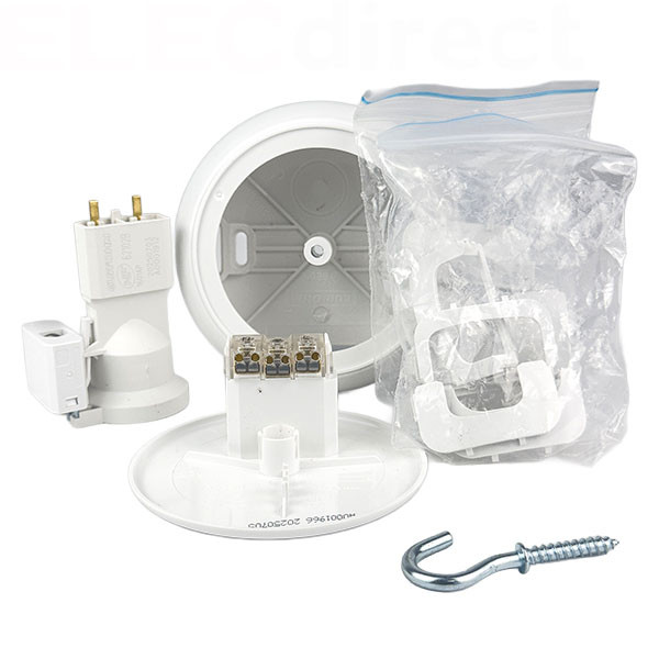 Eur'Ohm - KIT point de centre DCL en saillie - Ø85 mm - avec douille DCL E27 - Réf : 53098