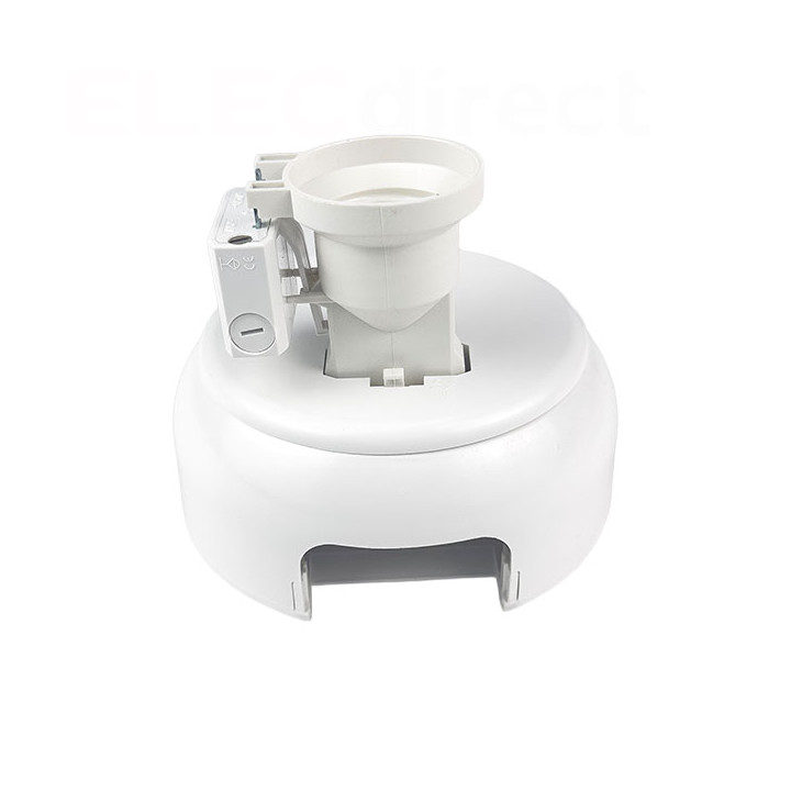 Eur'Ohm - KIT point de centre DCL en saillie - Ø85 mm - avec douille DCL E27 - Réf : 53098