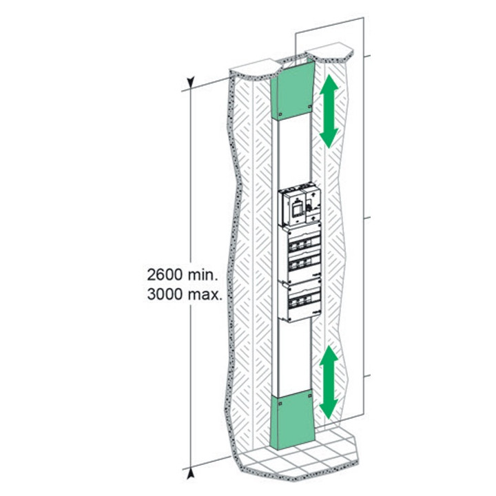 Schneider - Rési9 - Pièce de jonction sol/plafond pour goulotte GTL 18M - Réf : R9H18535