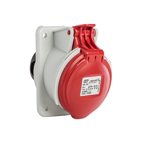Digital - Prise de Courant Européenne 3P+T 16A - 380V IP 44 - 51112 (03302)