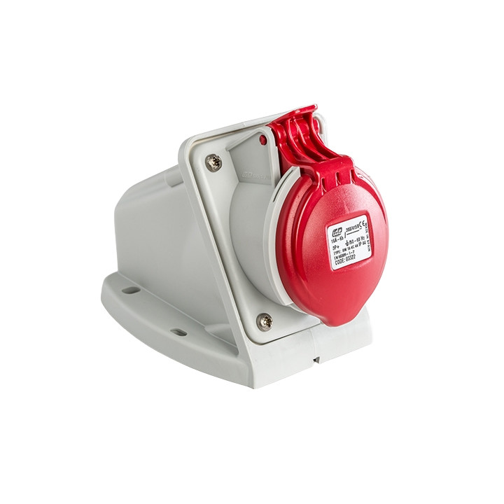 Digital - Prise de Courant Européenne socle 3P+T 16A - 380V IP 44 - Réf : 51212 (03322)