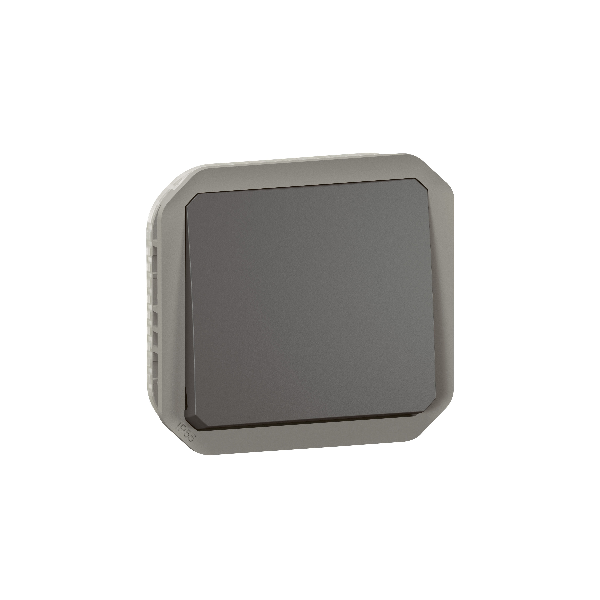 Legrand - Plexo L - Poussoir - 10A - 250V - composable - anthracite - IP55/IK08 - Réf : 069810L