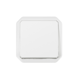 Legrand - Plexo L - Poussoir - 10A - 250V - Composable - IP55/IK08 - Blanc - Réf : 069630L