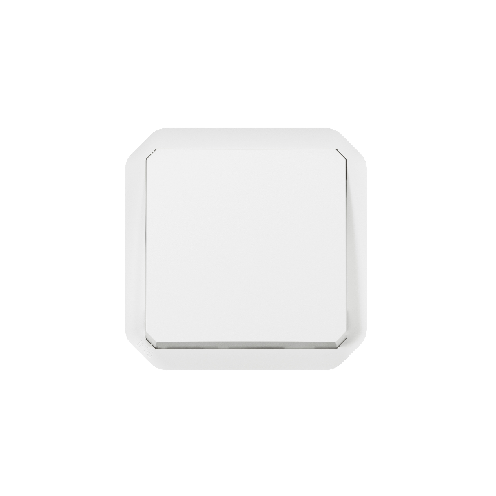 Legrand - Plexo L - Poussoir - 10A - 250V - Composable - IP55/IK08 - Blanc - Réf : 069630L