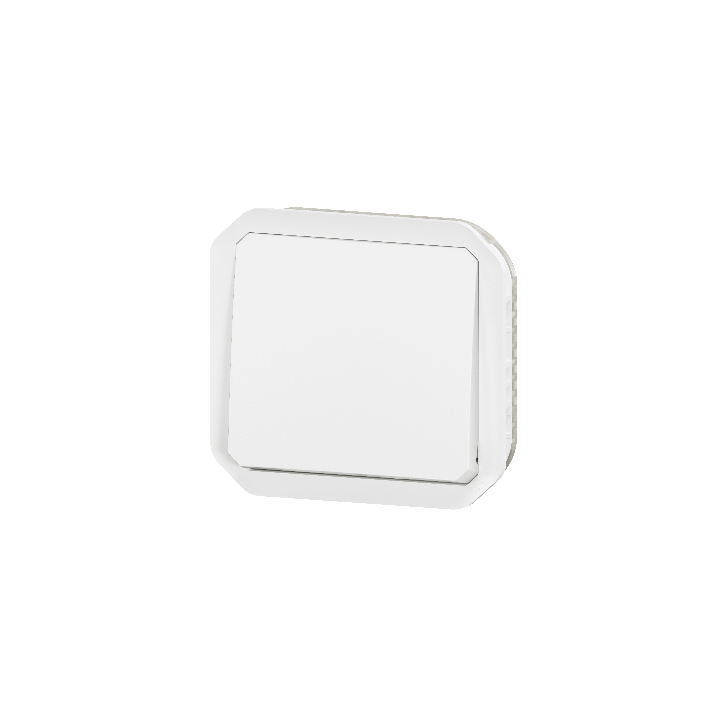 Legrand - Plexo L - Poussoir - 10A - 250V - Composable - IP55/IK08 - Blanc - Réf : 069630L