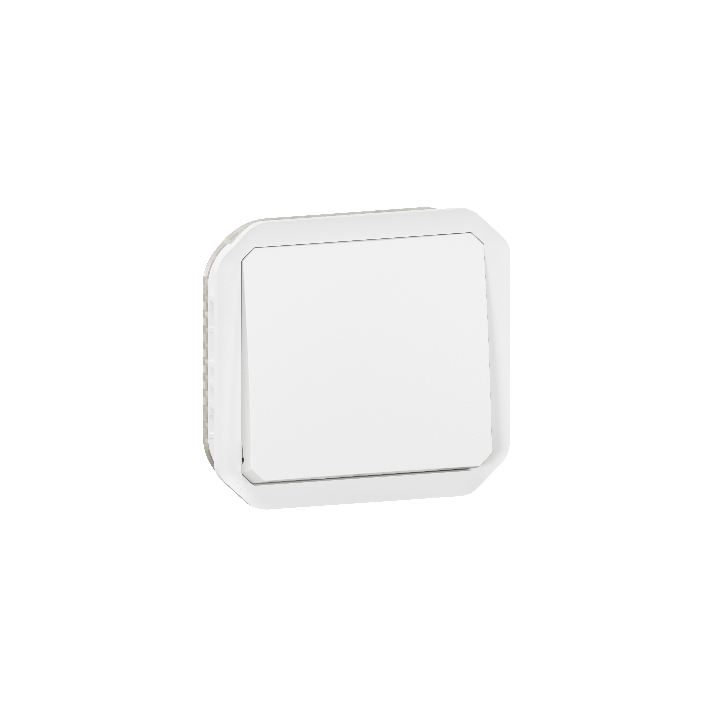Legrand - Plexo L - Poussoir - 10A - 250V - Composable - IP55/IK08 - Blanc - Réf : 069630L
