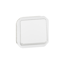 Legrand - Plexo L - Poussoir NO+NF lumineux - 10A - 250V - Composable - IP55/IK08 - Blanc - Réf : 069616L
