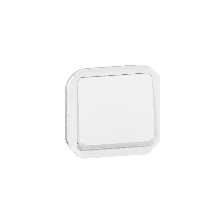 Legrand - Plexo L - Poussoir NO+NF lumineux - 10A - 250V - Composable - IP55/IK08 - Blanc - Réf : 069616L