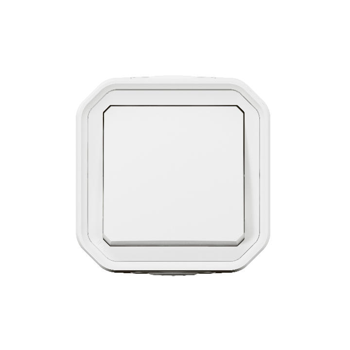 Legrand - Plexo L - Poussoir + Boîtier 1 poste - Saillie - Blanc - Réf. : 069760L