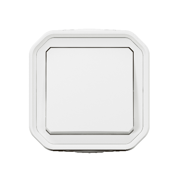 Legrand - Plexo L - Poussoir + Boîtier 1 poste - Saillie - Blanc - Réf. : 069760L