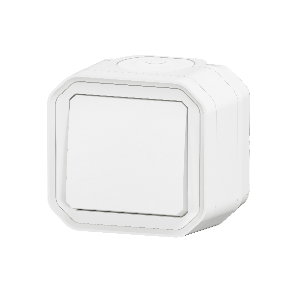 Legrand - Plexo L - Poussoir + Boîtier 1 poste - Saillie - Blanc - Réf. : 069760L