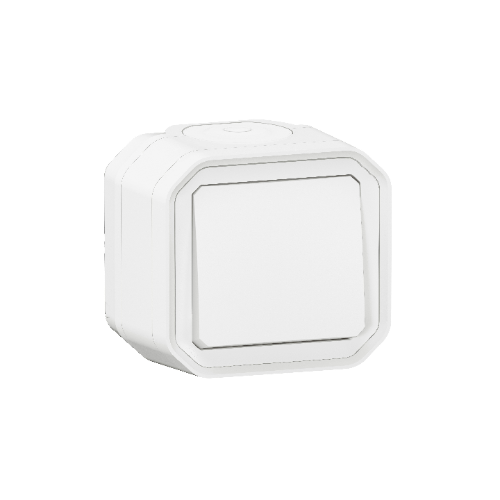 Legrand - Plexo L - Poussoir + Boîtier 1 poste - Saillie - Blanc - Réf. : 069760L
