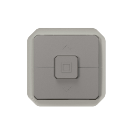 Legrand - Plexo L - Interrupteur pour volets roulants - 6A - 250V - composable - Gris - IP55/IK08 - Réf : 069538L