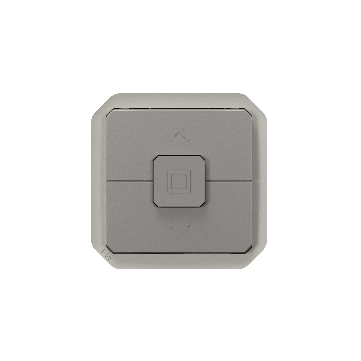 Legrand - Plexo L - Interrupteur pour volets roulants - 6A - 250V - composable - Gris - IP55/IK08 - Réf : 069538L