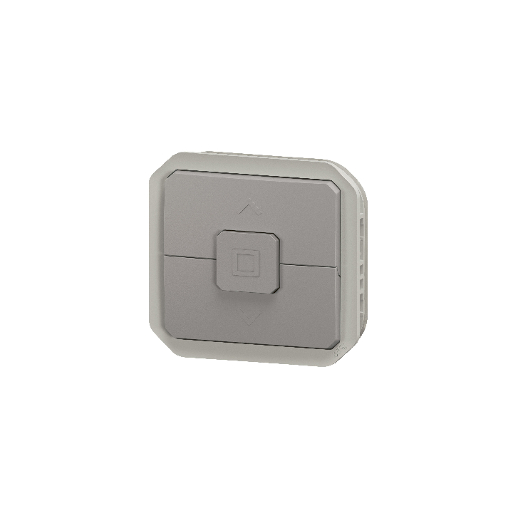 Legrand - Plexo L - Interrupteur pour volets roulants - 6A - 250V - composable - Gris - IP55/IK08 - Réf : 069538L