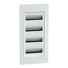 Schneider - PrismaSeT XS - Coffret encastré - 4 rangées - 13 modules - sans porte - Réf : LVSXS413