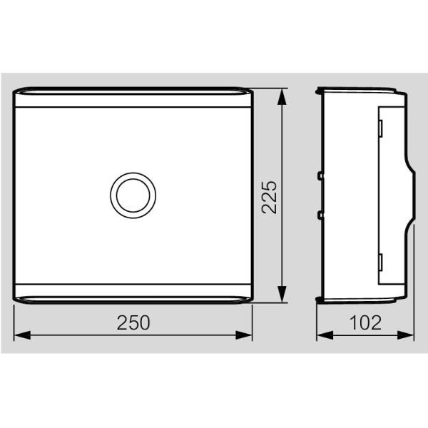 Legrand - Habillage + porte transparente pour platines de branchement Drivia - Réf : 401188