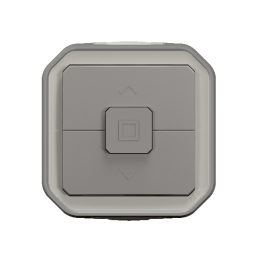 Legrand - Plexo L - Interrupteur volets roulants - Saillie - Gris - Ref. : 069538L+069651L
