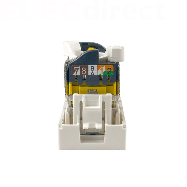 Legrand - Mosaic - Prise RJ 45 - Cat.6A - STP - Blindage métal - 1 module - Blanc - Réf : 076573