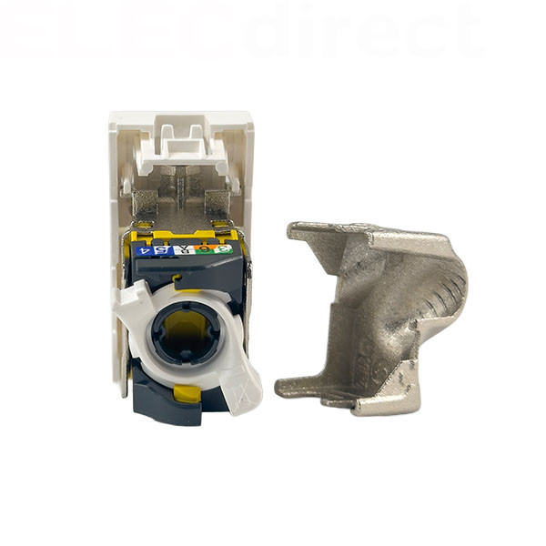 Legrand - Mosaic - Prise RJ 45 - Cat.6A - STP - Blindage métal - 1 module - Blanc - Réf : 076573