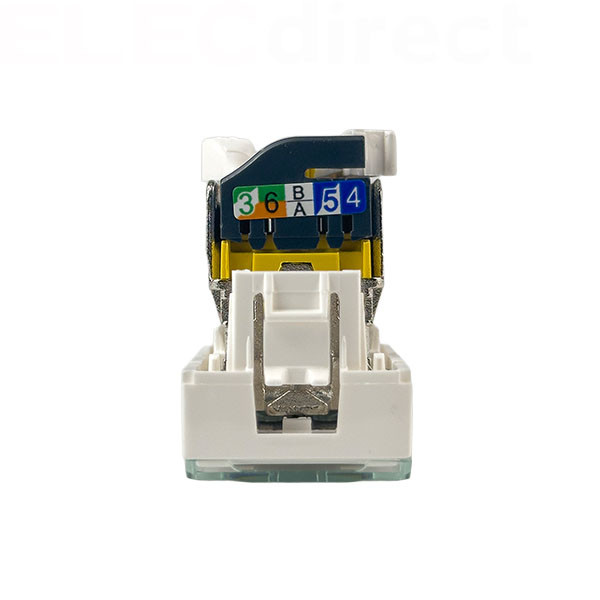 Legrand - Mosaic - Prise RJ 45 - Cat.6A - STP - Blindage métal - 1 module - Blanc - Réf : 076573