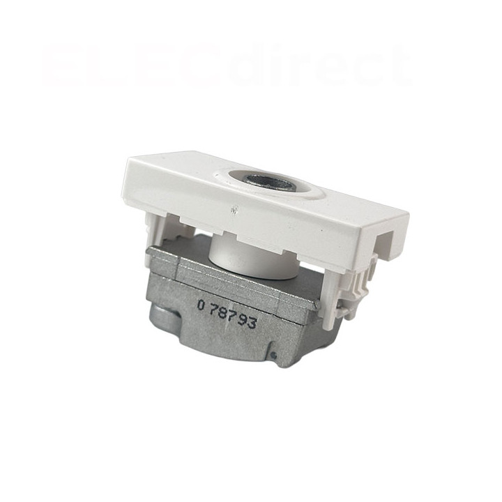 Legrand - Mosaic - Prise TV simple - 1 module - Mâle - Blanc - Réf : 078793